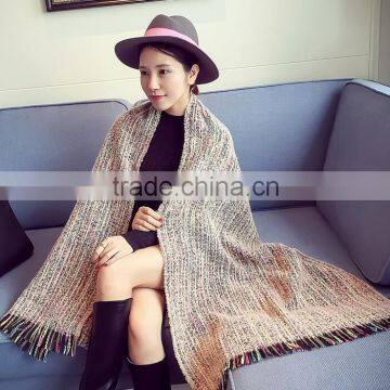 Wholesale New Winter Colorful Striped Fashion Ladies Cashmere Scarf photo-5