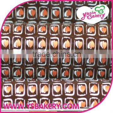 Heart White Valentine Chocolate Transfer Sheets