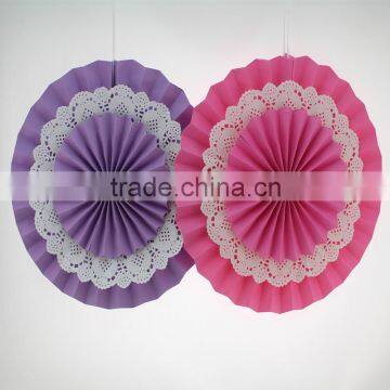 Event & Party Supplies Decorative Paper Fans Double Layers for Wedding Birthday Party Decoration