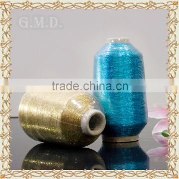 The newest factory promotional MX type Blue Golden Polyester Thread