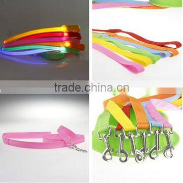 Pet LED light dog leash flashing pet dogs and cats pull rope belt luminous dog rope