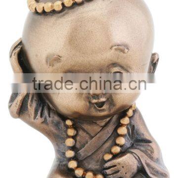 Joyful Monk Laughing Baby Buddha Statue Figurine