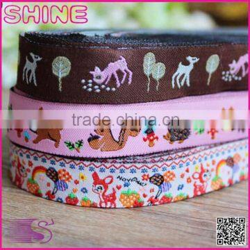 Garment accessory laces trims,Fashion DIY Embroidery Woven Animal Cartoon Lace for kids clothes