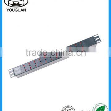 19" 1U Italy type 12 ways overlength PDU