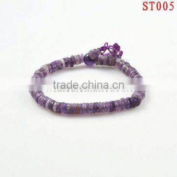 ST005 2013 Lilac stone jewelry bracelet in summer collection hot selling