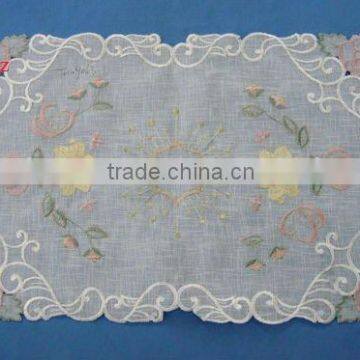 100%polyester embroidery doily houseware household textile