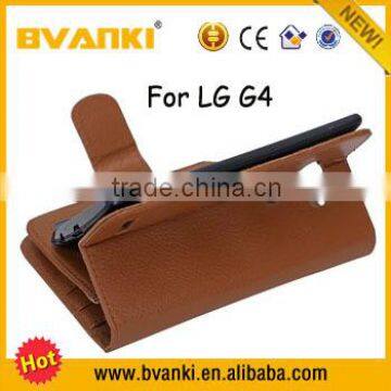 2015 Newest Hot Selling Wallet Cell Phone Case Pouch Leather Wallet Case For LG G4 Phone Case Custom photo-6