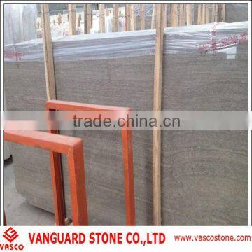 Chinese brown wood marble slab