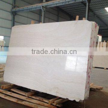 2015 hot sale polished super white travertine slab
