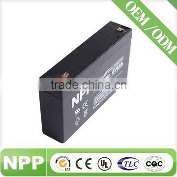 china factory AGM Sealed Lead Acid solar rechargeable battery 6v6ah