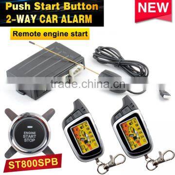 Push start button Remote engine start 2-WAY CAR ALARM, Multifunction security system