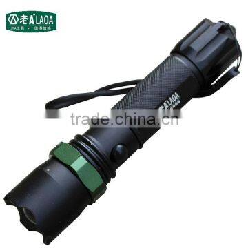 LED Strong Light Torch Flashlight Rechargealbe Fulgurite With Lifesaving Hammer