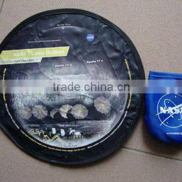 190T Polyester Promotional Foldable Frisbee With Pouch Eco-friendly Promotional Collapsible Flying Saucer photo-1