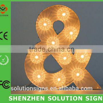 Hotsale Led Turbo Bulb Letter for Decorative Led Letter