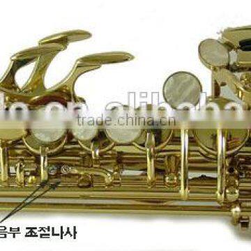 Beginner Use China Made Cheap Straight Soprano Saxophone, Gold Lacquer With Case photo-4