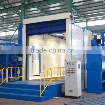 400M3 sand blasting room /steel shot blasting room/grit blasting room