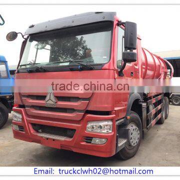 6*4 Heavy Duty SINOTRUK HOWO Vacuum Sewage Suction Truck for Sale photo-2