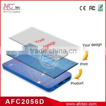 CE Rohs Backup External Custom Oem Super Thin Li-polymer Battery Real Capacity Slim Power Bank for Samsung photo-2