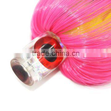 Resin head with nylon and PVC skirt bait Big Game fishing lure sea trolling lure