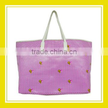 2016 Fashion Products Bros Baby Lion Pattern Printed Pink Large Shoulder Bag