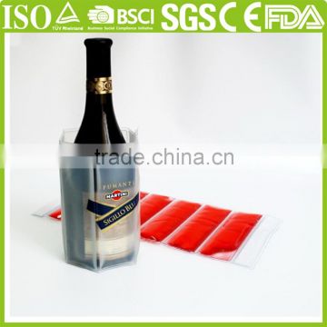 High Quality Gel Wine Bottle Cooler Freezer Pack Custom Free Design