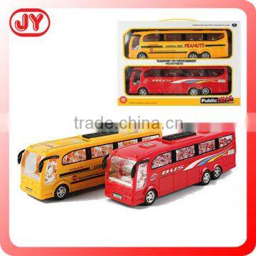 Plastic friction bus toy with high quality