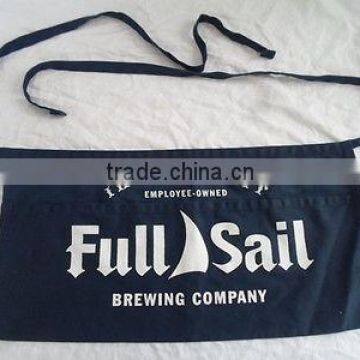 cheap promotional polyester waist style bartender waiter aprons
