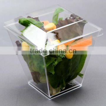 food contact diretly cake dessert sauce ice cream snack bread salad square small plastic containers