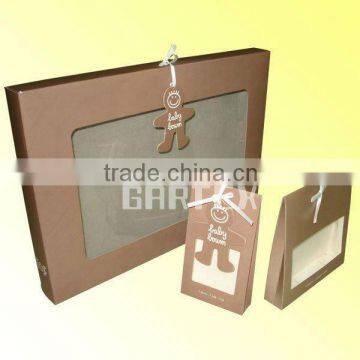 recycled kraft paper bag with pvc window