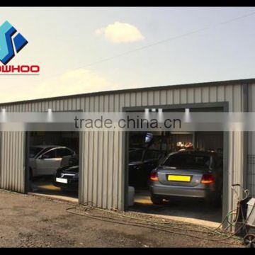 Steel structure building mobile garage