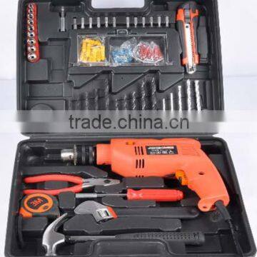 45pcs Home kit Multi-function metal toolbox tool sets with drill