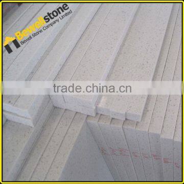 Man made stone artificial white quartz threshold