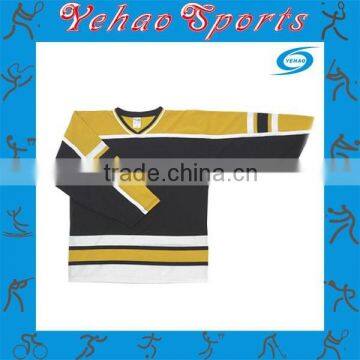 Blank ice hockey jersey stripe design for own team