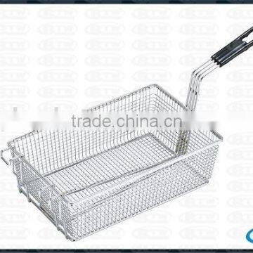 Standard McDonald's Fry Basket With Plastic Coated Handle for Commercial Kitchen photo-2