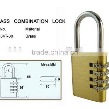 Heavy duty brass padlock Pad locks combination lock