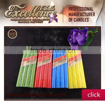 colored decorative dinner candles wholesale from China supplier