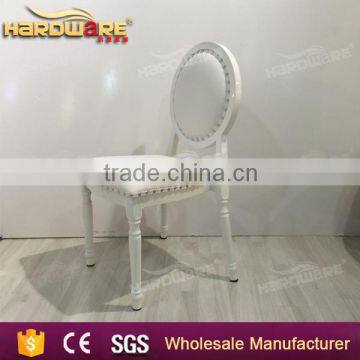 wholesale hotel white metal dining chairs pu leather banquet chairs