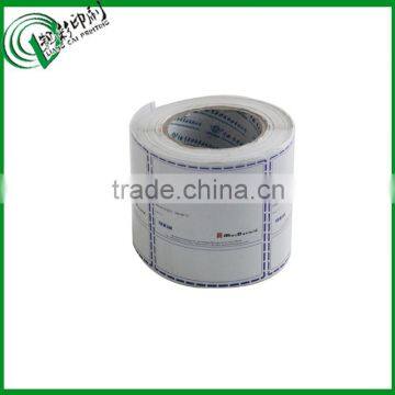 white label food waterproof sticker rolls label made in china