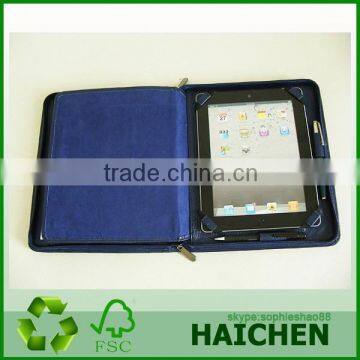 Hot Selling Leather Portfolio Case With Zipper Closure photo-3