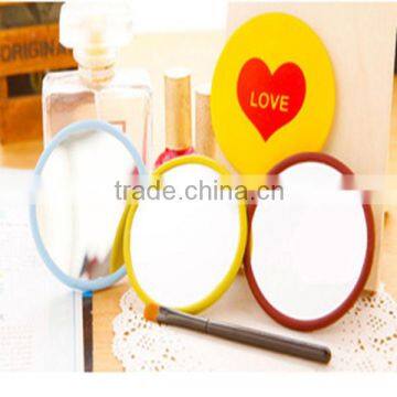 cheap decorative small silicone mirror with good quality for make-up