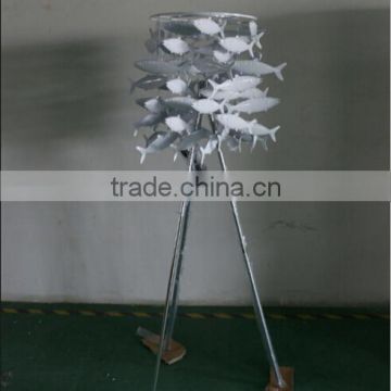 2015 New Design Modern Tripod White Fish Floor Lamp for Home Decoration