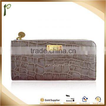 Popwide newest 2014 Crocodile PU lady Wallet/ lady wallet