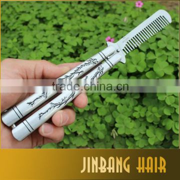 New Brand Smart Practice Balisong Butterfly Multi Functional Double Dragon Dull Knife Trainer Comb