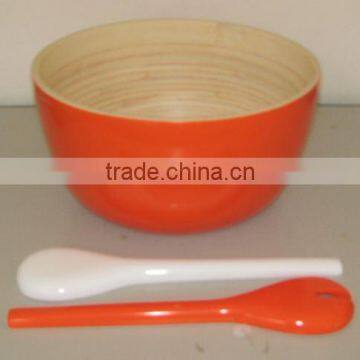 Lacquered bamboo bowl