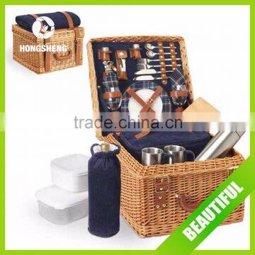 High Quality Handmade Wicker Storage Basket for Picnic