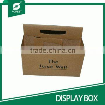 CHINA FACTORY SUPPLIER CUSTOM MADE BROWN PAPER DISPLAY BEER BOX SIX WINE BOTTLES HOLDERS photo-4