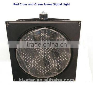 Wholesale Kutuo 300mm Driveway Indicator Red Cross and Green Arrow in One Unit Traffic Signal Light photo-4