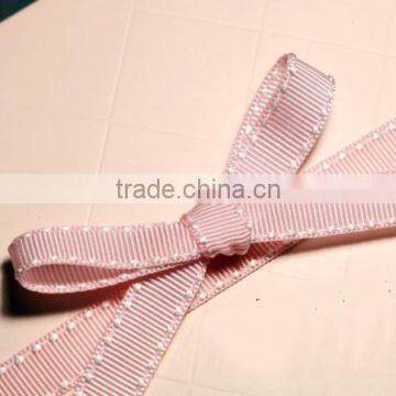 100% Polyester Decoration Woven Dot Ribbon Custom Printed Ribbon photo-4