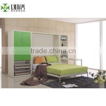 Modern design horizontal folding wall bed with table WB-05