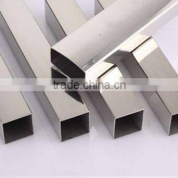 201&304 25.4mm welded stainless steel square tube